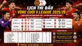 Lịch thi đấu vòng cuối V.League 2025/26: 3 đội cùng điểm, ai xuống hạng?