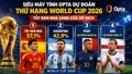 Tỷ lệ vô địch World Cup 2026 mới nhất trước chung kết