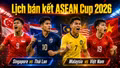 Cập nhật lịch thi đấu bán kết ASEAN Cup 2026 (AFF Cup) mới nhất