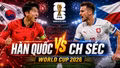 Kênh xem trực tiếp Hàn Quốc vs CH Séc 9h 12/6 vòng bảng World Cup 2026