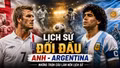 Lịch sử đối đầu Anh vs Argentina và những trận cầu không thể quên
