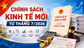 Từ tháng 7/2026, loạt chính sách kinh tế mới bắt đầu có hiệu lực