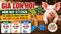 Giá lợn hơi hôm nay 3/7: Miền Nam còn mức 60.000 đồng/kg