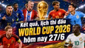 Kết quả, lịch thi đấu World Cup 2026 hôm nay 27/6 và 28/6 mới nhất
