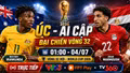 Phân tích dự đoán đội hình xuất phát trận Úc vs Ai Cập 1h ngày 4/7