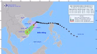 Thời tiết hôm nay (11/11): Bão số 7 có khả năng suy yếu thành thành áp thấp nhiệt đới