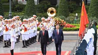 Tổng Bí thư Tô Lâm chủ trì lễ đón cấp Nhà nước Tổng Bí thư, Chủ tịch Trung Quốc Tập Cận Bình