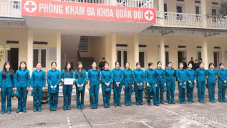 24 nữ dân quân được tuyển chọn tham gia huấn luyện diễu binh, diễu hành kỷ niệm 80 năm Quốc khánh (2/9)