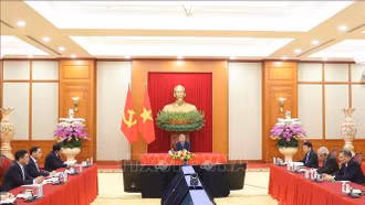 Tổng Bí thư Tô Lâm điện đàm với Chủ tịch Đảng Đại hội Dân tộc Phi, Tổng thống Nam Phi