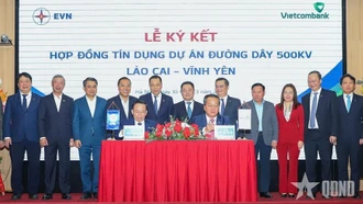 Ký kết hợp đồng tín dụng Dự án đường dây 500kV Lào Cai - Vĩnh Yên