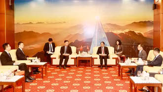 Bí thư Tỉnh ủy Lào Cai tiếp xã giao Tham tán Công sứ Đại sứ quán Trung Quốc tại Việt Nam