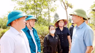 Bí thư Tỉnh ủy Đặng Xuân Phong kiểm tra công tác khắc phục hậu quả thiên tai tại huyện Bát Xát