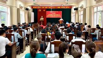 120 học viên tham gia lớp bồi dưỡng lý luận chính trị dành cho đảng viên mới đợt 2