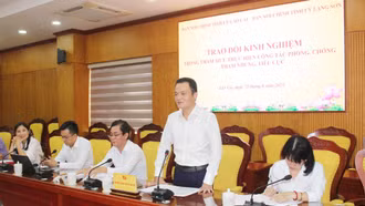 Ban Nội chính Tỉnh ủy Lào Cai và Ban Nội chính Tỉnh ủy Lạng Sơn trao đổi kinh nghiệm công tác