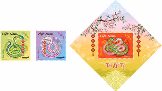 Bộ Thông tin và Truyền thông phát hành tem bưu chính đón tết Nguyên đán Ất Tỵ 2025