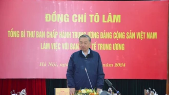 Tổng Bí thư Tô Lâm làm việc với Ban Kinh tế Trung ương