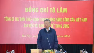 Tổng Bí thư Tô Lâm làm việc với Ban Kinh tế Trung ương