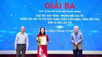 Báo Lào Cai đoạt giải Ba Cuộc thi "Những cống hiến thầm lặng" năm 2024