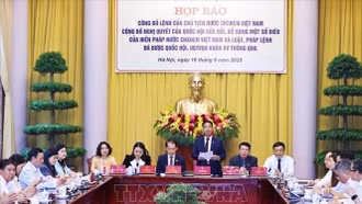 Công bố Lệnh của Chủ tịch nước về Nghị quyết sửa đổi, bổ sung một số điều của Hiến pháp