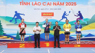 Bế mạc Giải Vô địch cầu lông, bóng bàn tỉnh Lào Cai năm 2025