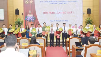 Hội nghị lần thứ nhất Ban Chấp hành Đảng bộ tỉnh Lào Cai (mới), nhiệm kỳ 2020 - 2025