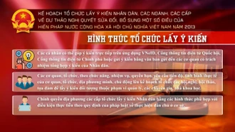 [Video] Hình thức tổ chức lấy ý kiến sửa đổi Hiến pháp 2013