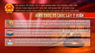 [Video] Hình thức tổ chức lấy ý kiến sửa đổi Hiến pháp 2013