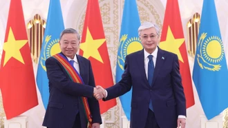 Tổng Bí thư Tô Lâm nhận Huân chương Hữu nghị Dostyk hạng nhất