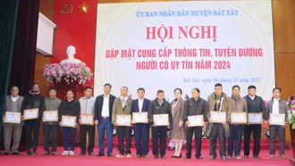 Bát Xát: Biểu dương 14 người có uy tín tiêu biểu năm 2024