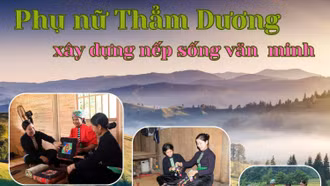 [Ảnh] Phụ nữ xã Thẳm Dương xây dựng nếp sống văn minh