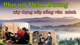 [Ảnh] Phụ nữ xã Thẳm Dương xây dựng nếp sống văn minh