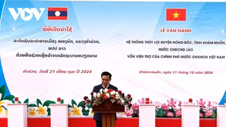 Việt Nam giúp Lào xây dựng hệ thống thủy lợi