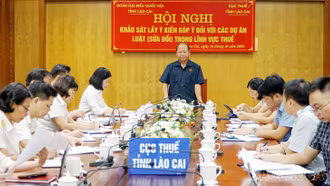 Khảo sát lấy ý kiến góp ý đối với các dự án luật (sửa đổi) trong lĩnh vực thuế