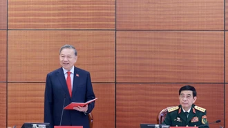 [Ảnh] Đại hội XIV của Đảng: Đại biểu làm việc tại Đoàn, thảo luận các văn kiện Đại hội