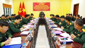 Quán triệt Nghị quyết của Đảng ủy Quân sự tỉnh về lãnh đạo nhiệm vụ quân sự, quốc phòng, biên phòng