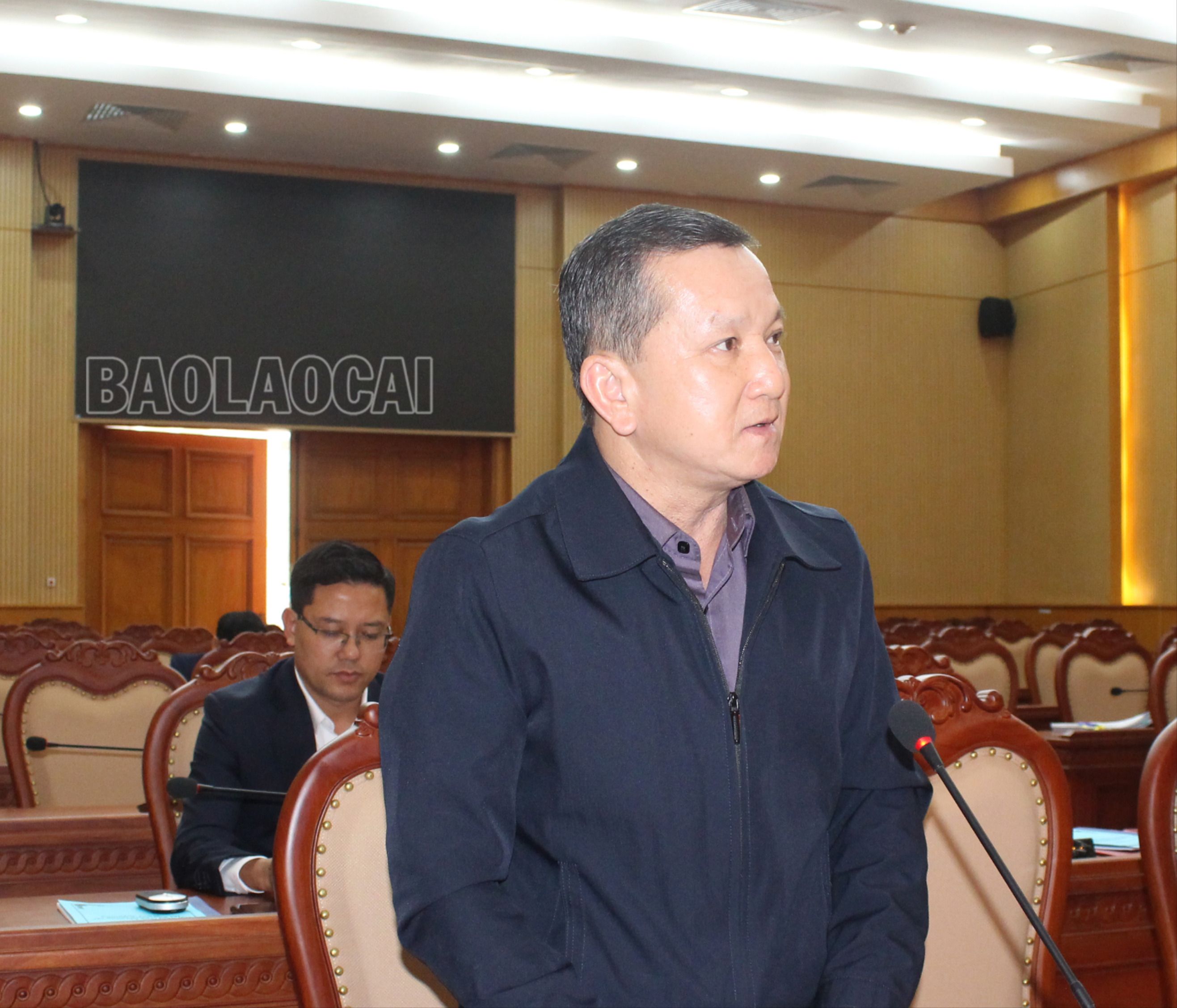 Lãnh đạo Ban Dân vận Tỉnh ủy phát biểu ý kiến tại hội nghị. img-2754-3157-600.jpg