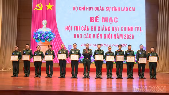 Bộ Chỉ huy Quân sự tỉnh tổ chức thành công hội thi cán bộ giảng dạy chính trị, báo cáo viên giỏi năm 2026