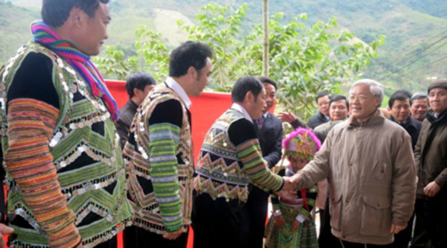 Một số hình ảnh Tổng Bí thư Nguyễn Phú Trọng thăm và làm việc tại tỉnh Yên Bái ảnh 8 Một số hình ảnh Tổng Bí thư Nguyễn Phú Trọng thăm và làm việc tại tỉnh Yên Bái ảnh 8