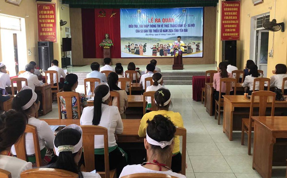 Yên Bái ra quân điều tra, thu thập thông tin về thực trạng kinh tế - xã hội của 53 dân tộc thiểu số năm 2024 ảnh 1 Yên Bái ra quân điều tra, thu thập thông tin về thực trạng kinh tế - xã hội của 53 dân tộc thiểu số năm 2024 ảnh 1