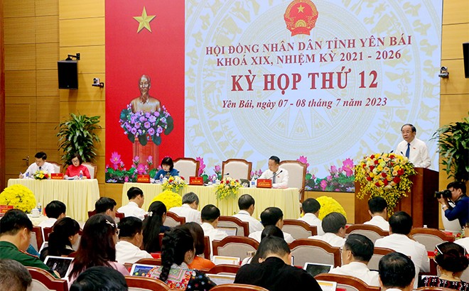 Khai mạc Kỳ họp thứ 12 - HĐND tỉnh Yên Bái khóa XIX ảnh 2 Khai mạc Kỳ họp thứ 12 - HĐND tỉnh Yên Bái khóa XIX ảnh 2