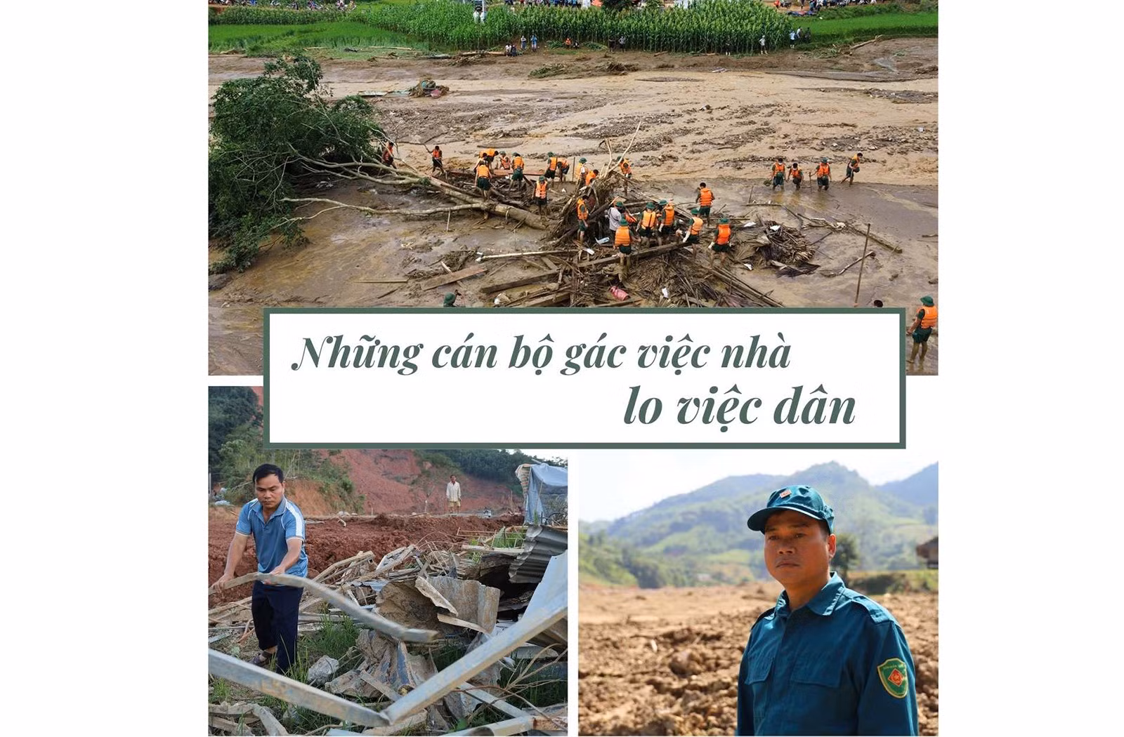 Những cán bộ gác việc nhà lo việc dân