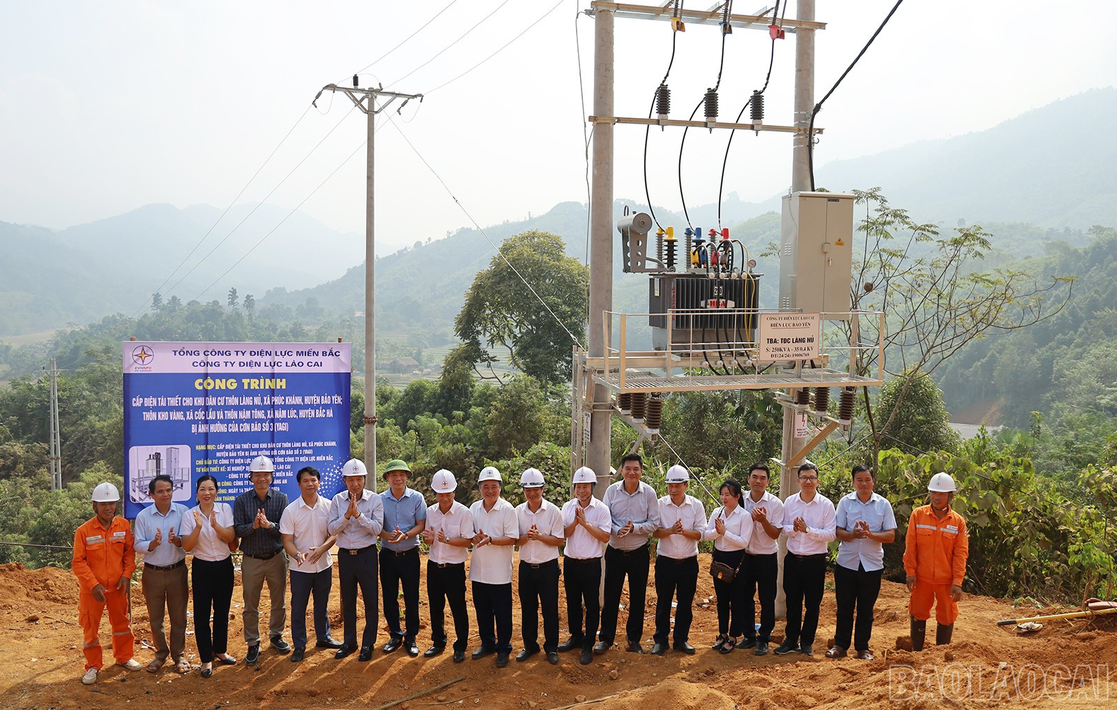 Hoàn thành cấp điện cho khu tái thiết Làng Nủ vượt trước 45 ngày