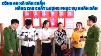 Công an xã Văn Chấn: Nâng cao chất lượng phục vụ Nhân dân
