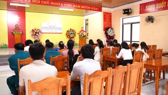 150 thành viên đội xung kích cấp xã được tập huấn nâng cao năng lực ứng phó, khắc phục hậu quả thiên tai