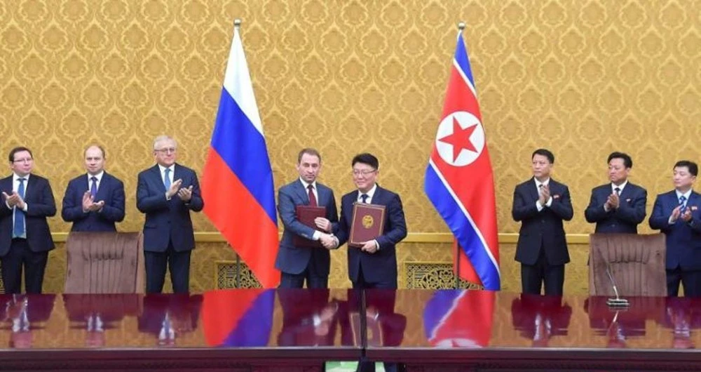 Quang cảnh lễ ký thỏa thuận.