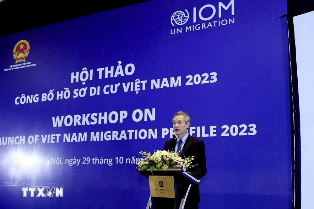 Ông Nguyễn Minh Vũ, Trợ lý Bộ trưởng Bộ Ngoại giao, phát biểu khai mạc Hội thảo.