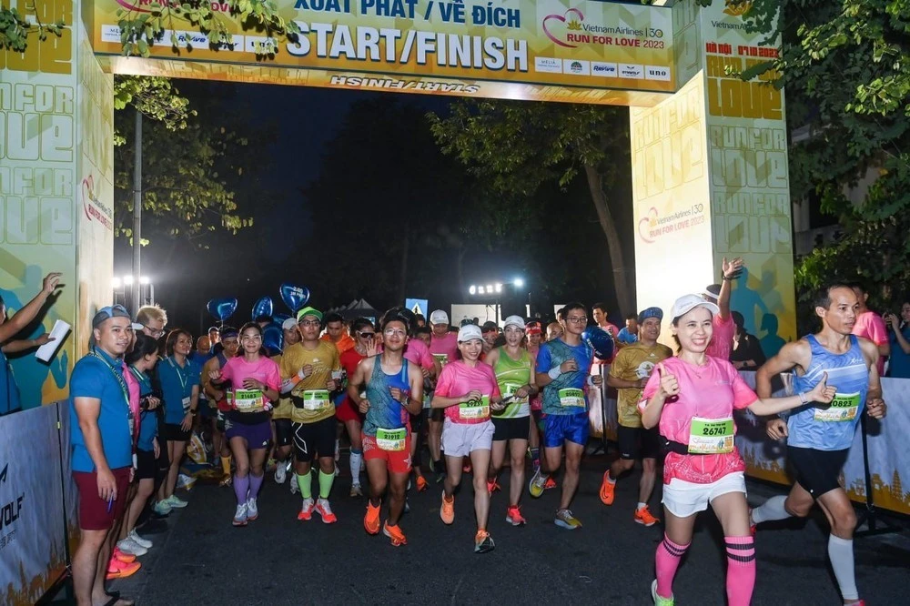 Giải chạy Run for love vào năm 2023 của Vietnam Airlines tổ chức.
