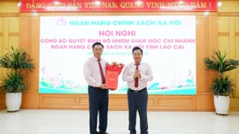 Trao quyết định bổ nhiệm Giám đốc Ngân hàng CSXH Chi nhánh tỉnh Lào Cai