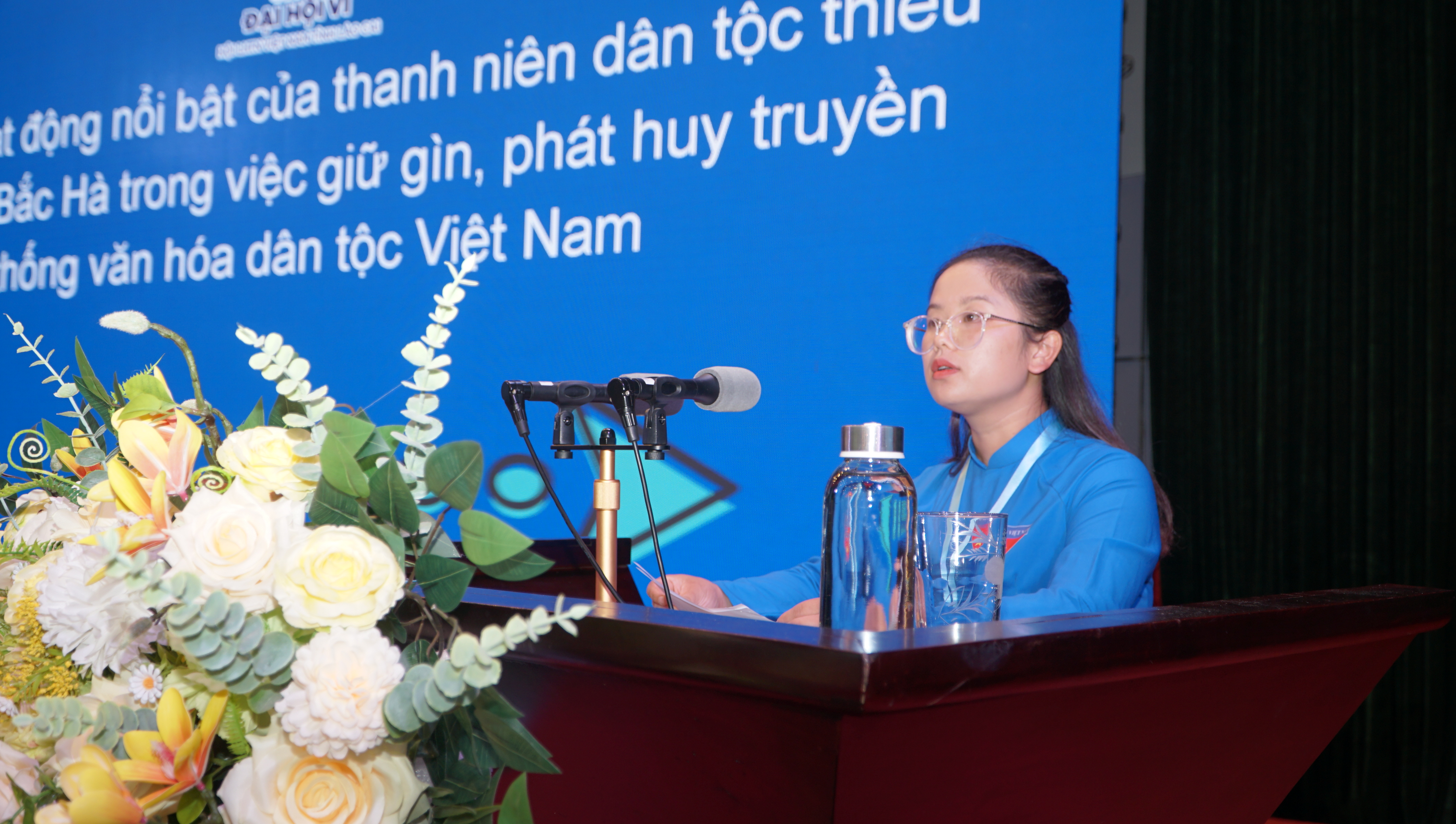 Chị Cư Thị Ngọc Linh, Phó Bí thư Huyện đoàn, Chủ tịch Hội LHTN Việt Nam huyện Bắc Hà. DSC07008_1.JPG