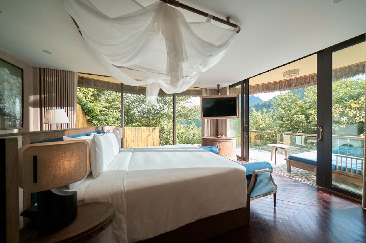 К услугам гостей курортов Le Champ Resort и Garrya Mu Cang Chai Resort 110 номеров с прекрасным видом. Du khách đến khu nghỉ dưỡng Le Champ hoặc khu nghỉ dưỡng Garrya Mù Cang Chải sở hữu 110 phòng nghỉ dưỡng với tầm nhìn tuyệt diệu.